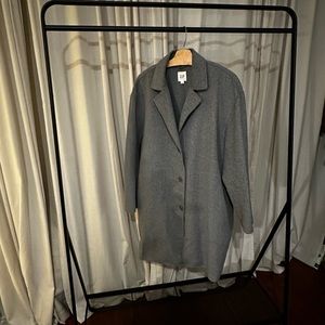 Women’s gray oversized coat